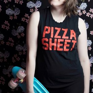 PIZZA sheet tank top
